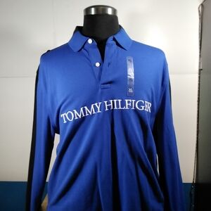Tommy Hilfiger Blue Long Sleeve Polo